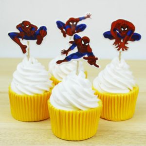 spiderman cupcake toppers birthday party supplies decorations