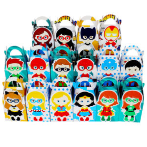 Superhero Girl Party Supplies Favor Candy Cupcake Gift Box