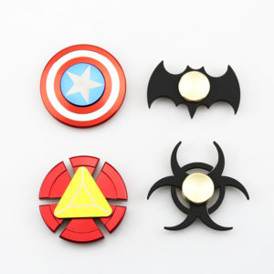 batman captain america iron man fidget hand tri-spinner metal